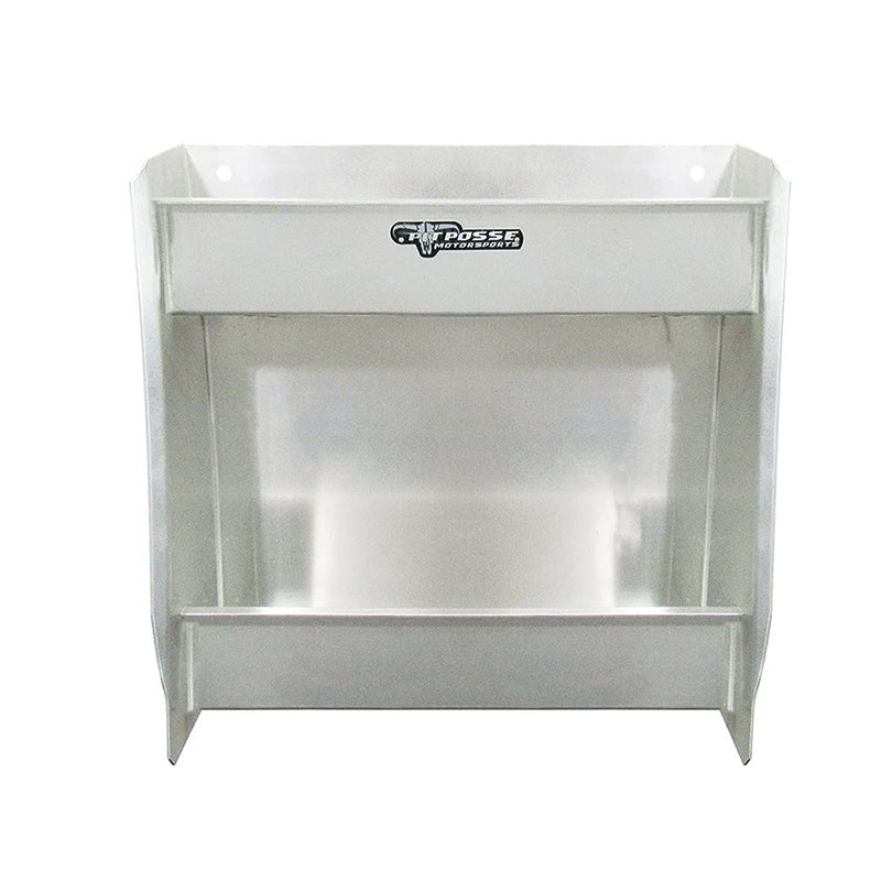 Pit Posse 604 Junior Variety Shelf Storage Cabinet Organizer Enclosed Cargo Race Trailer Shop Garage - Made in USA - Aluminum Cabinet Stores 6 Oil Quarts and 6 Aerosol Cans - 5 Year Warranty - Image 3